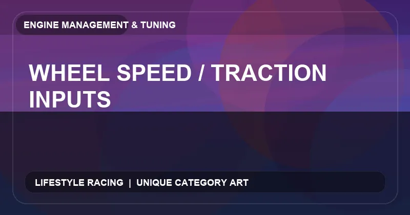 Wheel Speed / Traction Inputs